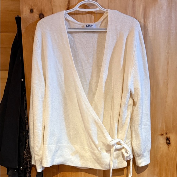 Old Navy Women's White Wrap Cardigan - Picture 1 of 4